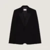 Tettsittende smokingjakke i ull og mohair Tettsittende smokingjakke i ull og mohair