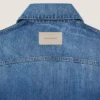 Trapesjakke i mellomblå denim Trapesjakke i mellomblå denim