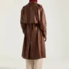Trenchcoat i skinn