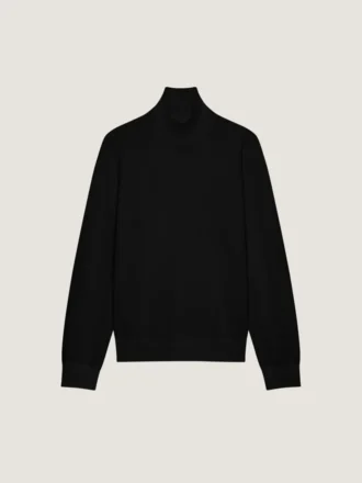 Turtleneck-genser i kashmirstrikk