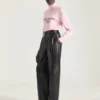 Turtleneck-genser i ull og kashmir med Givenchy-signatur