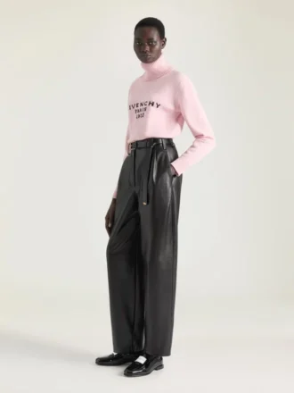 Turtleneck-genser i ull og kashmir med Givenchy-signatur