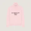 Turtleneck-genser i ull og kashmir med Givenchy-signatur