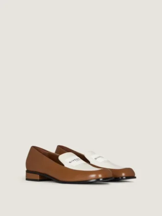 Tux tofargede loafers i skinn