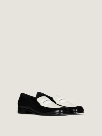 Tux tofargede loafers i skinn