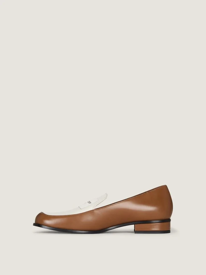 Tux tofargede loafers i skinn Tux tofargede loafers i skinn