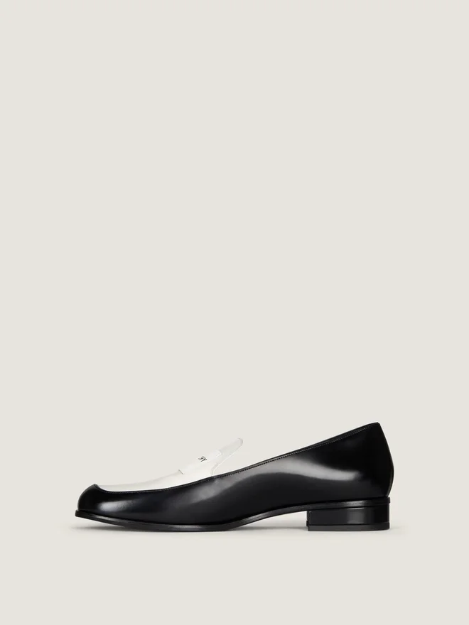 Tux tofargede loafers i skinn Tux tofargede loafers i skinn