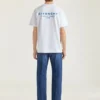 Vasket jeans med rette ben Vasket jeans med rette ben