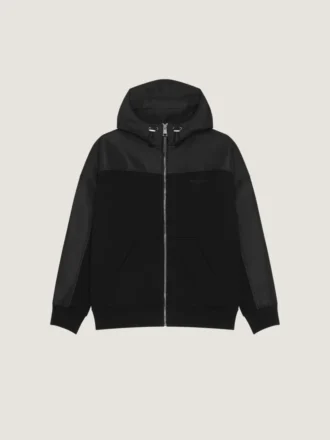 Vindjakke i polyfaille med brodert Givenchy Paris
